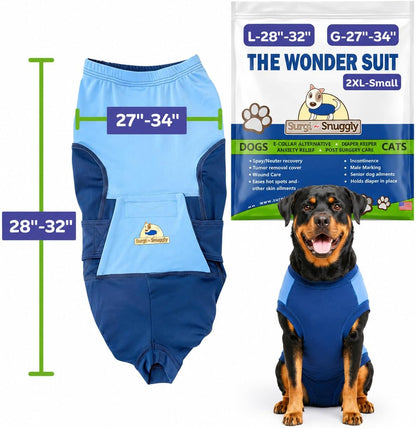 Dog Surgery Recovery Suit, Cone Alternative, Spay/Neuter LL