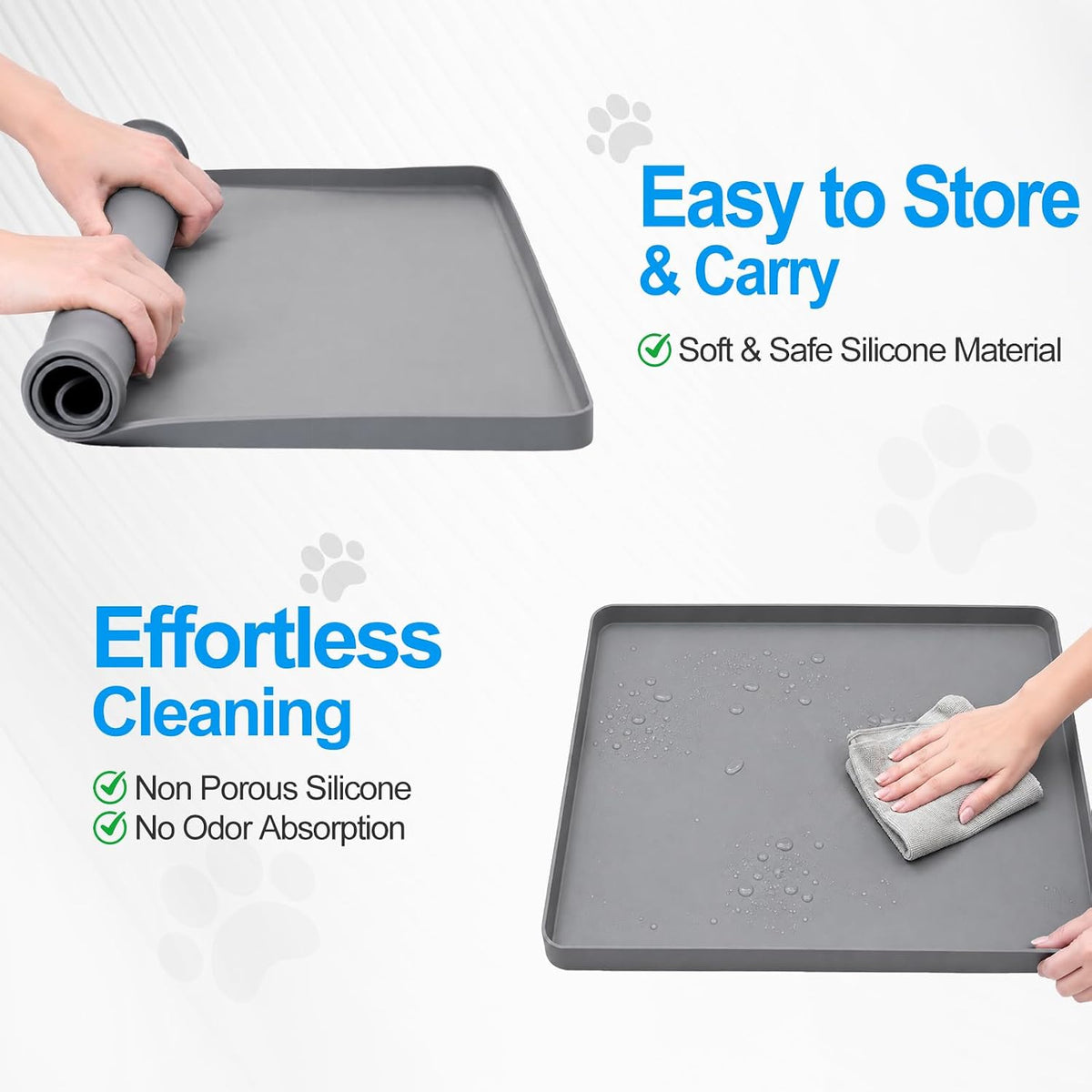 Dog Pee Pad Holder, Portable Leak-Proof Silicone Tray for Indoor Training
