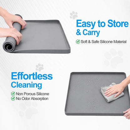 Dog Pee Pad Holder, Portable Leak-Proof Silicone Tray for Indoor Training