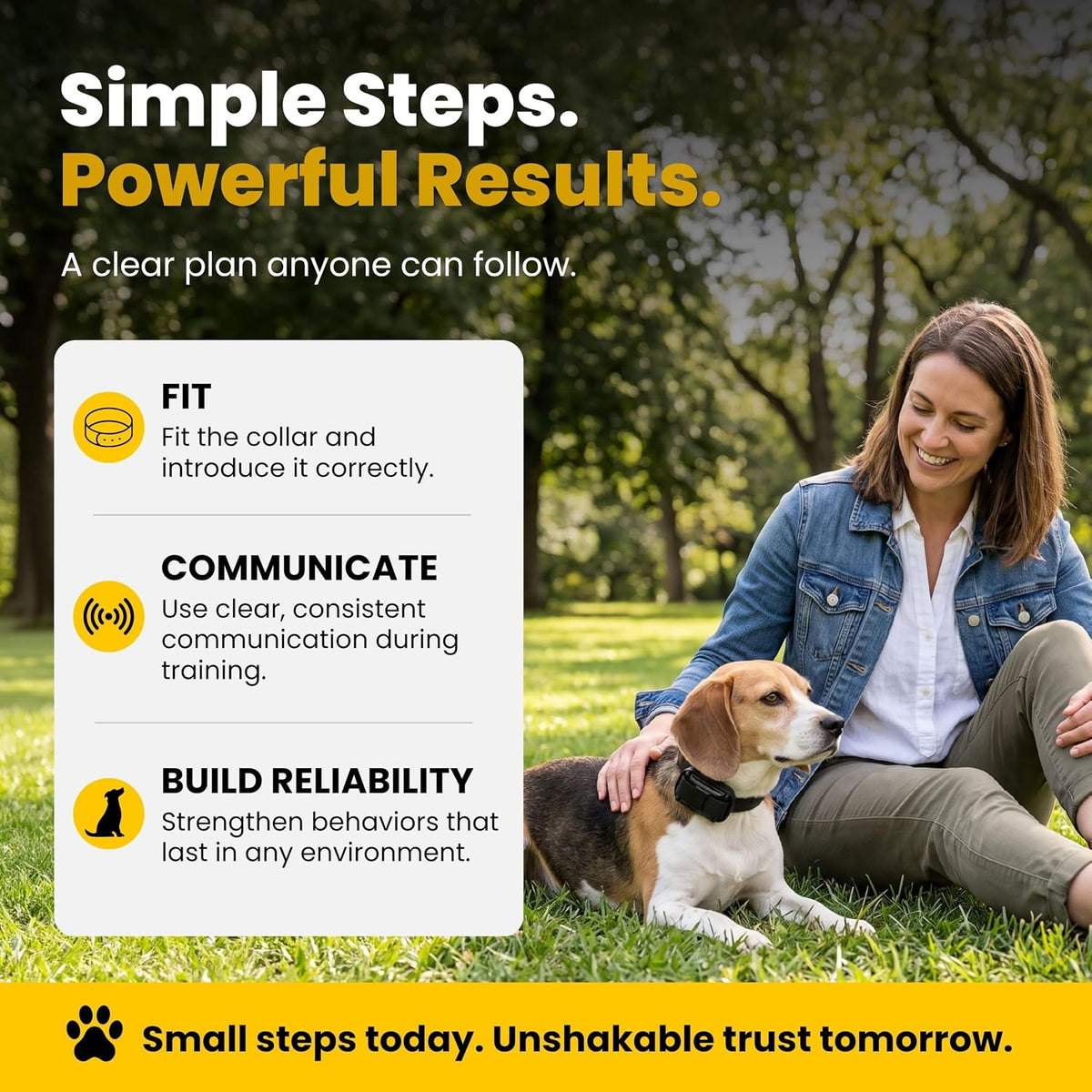 Educator ET-300 Mini E Collar for Dog Training with Remote - 1/2 Mile Range, Waterproof, 100 Blunt Stimulation Levels, Tone or Vibration Mode, Night Light Tracking for Small, Medium & Large Dogs