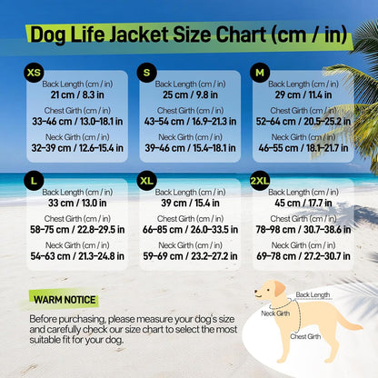 Dog Life Jacket, Dog Life Vest for Swimming & Boating with High Buoyancy & Rescue Handle for Small Medium Large Dogs, Adjustable Reflective Swimming Safety Vest, Green S