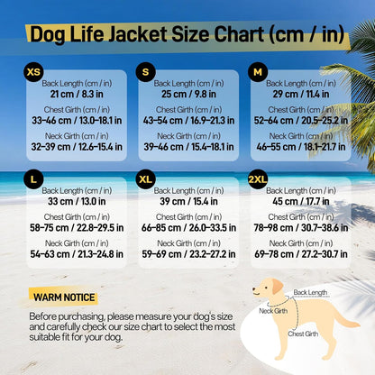 Dog Life Jacket, Dog Life Vest for Swimming & Boating with High Buoyancy & Rescue Handle for Small Medium Large Dogs, Adjustable Reflective Swimming Safety Vest, Green S
