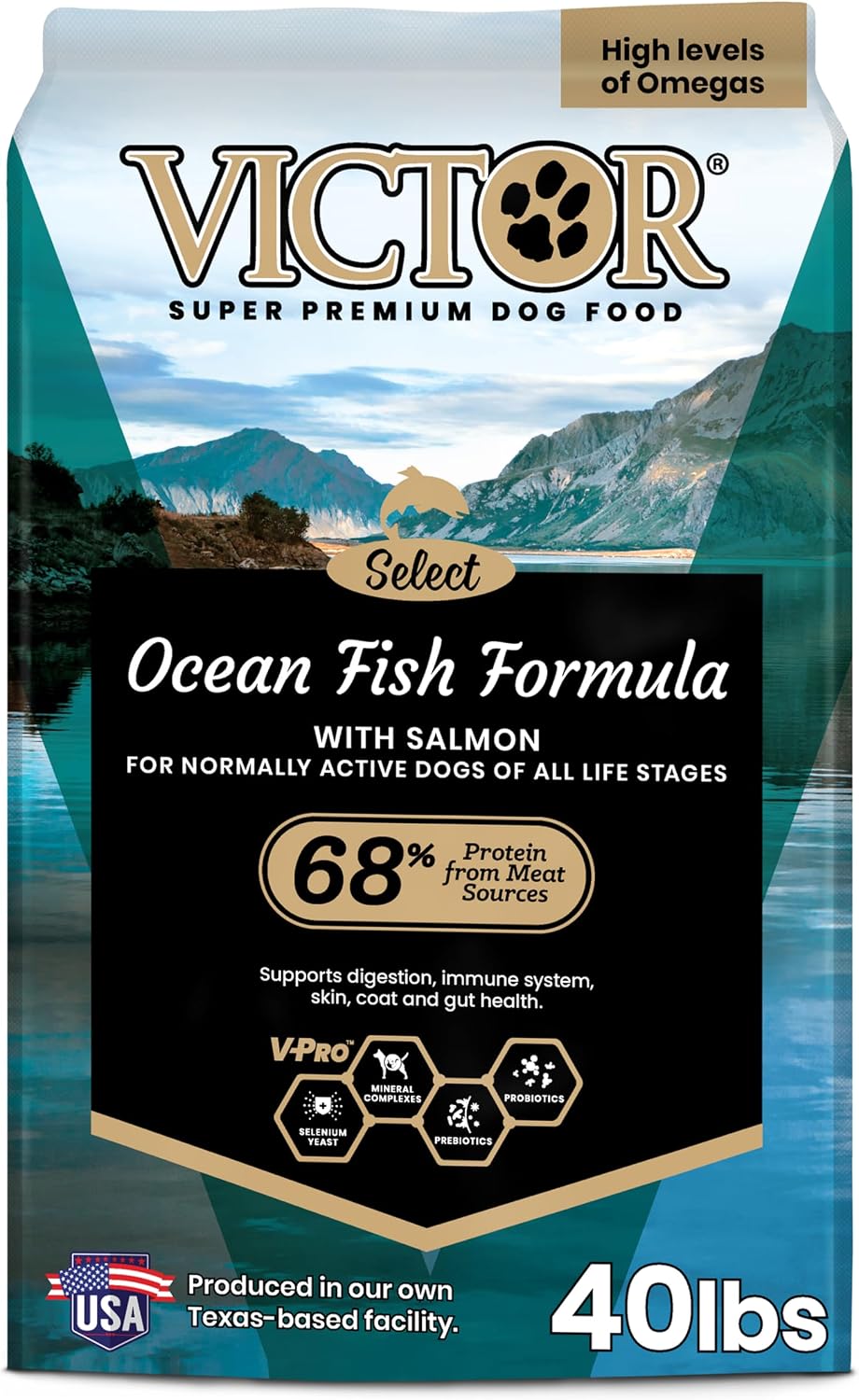 Select Dry Dog Food - Ocean Fish Formula with Salmon Kibble, 5 lb