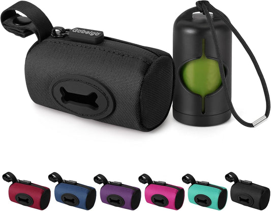 2-in-1 Dog Poop Bag Holder【Easy Pull-Out Version】(Black)
