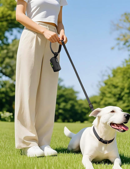 2-in-1 Dog Poop Bag Holder【Easy Pull-Out Version】(Black)