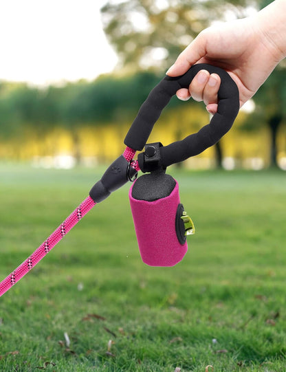 2-in-1 Dog Poop Bag Holder【Easy Pull-Out Version】(Black)