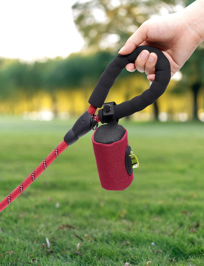 2-in-1 Dog Poop Bag Holder【Easy Pull-Out Version】(Black)