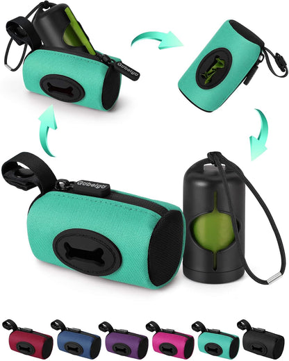 2-in-1 Dog Poop Bag Holder【Easy Pull-Out Version】(Black)