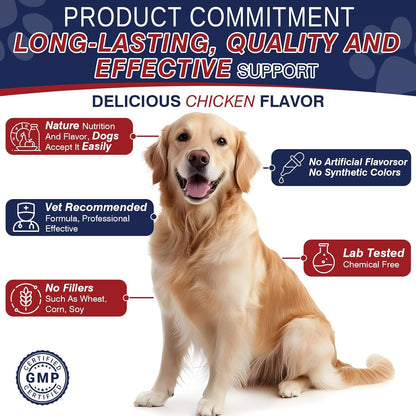 Dog Allergy Chews 200 Treats, Dog Allergy and Itching Skin Relief Bites Itchy Skin and Itchy Ears Anti Itch Licking Paws Treatment for Dogs Seasonal Allergies