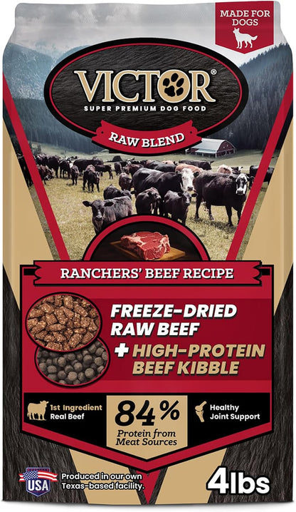Raw Kibble Blend - Farm Chicken Freeze-Dried Dry Dog Food, 4 lb