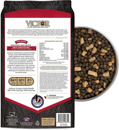 Raw Kibble Blend - Farm Chicken Freeze-Dried Dry Dog Food, 4 lb