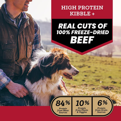 Raw Kibble Blend - Farm Chicken Freeze-Dried Dry Dog Food, 4 lb