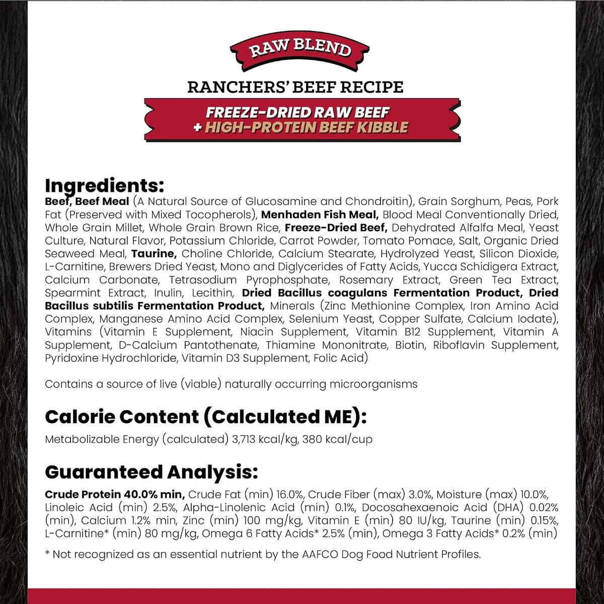Raw Kibble Blend - Farm Chicken Freeze-Dried Dry Dog Food, 4 lb