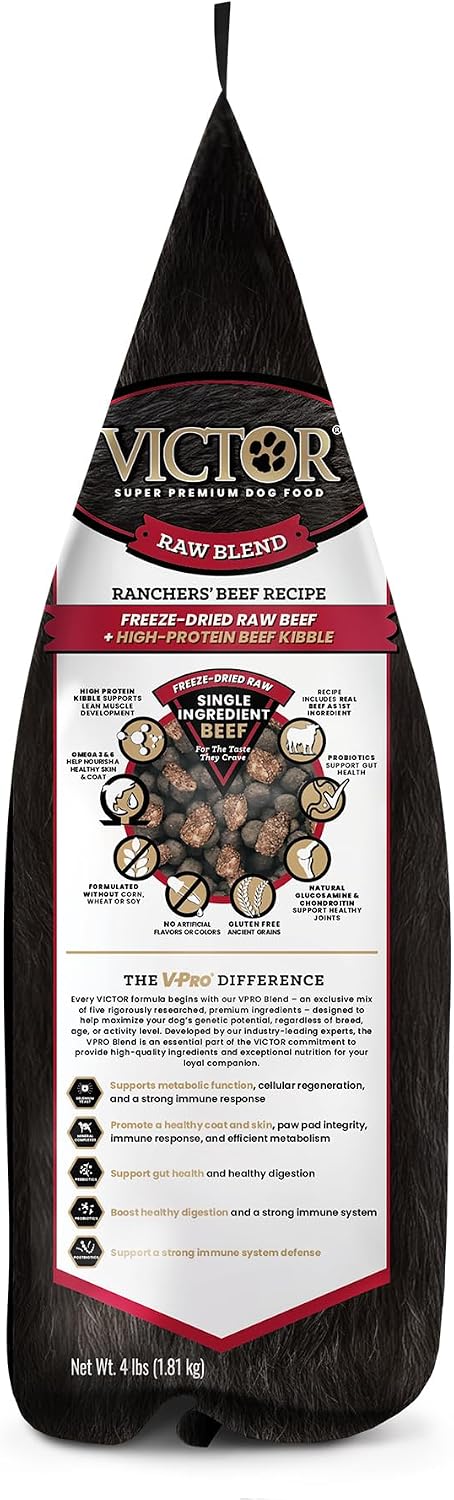 Raw Kibble Blend - Farm Chicken Freeze-Dried Dry Dog Food, 4 lb