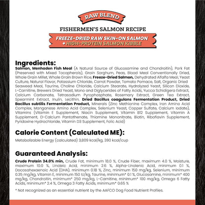 Raw Kibble Blend - Farm Chicken Freeze-Dried Dry Dog Food, 4 lb