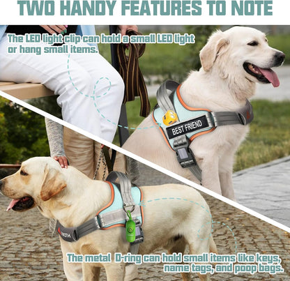 AUROTH Dog Harness and Leash Set for Medium Sized Dog, No Pull Dog Vest