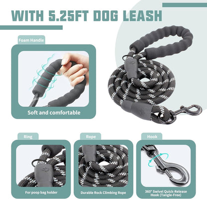 AUROTH Dog Harness and Leash Set for Medium Sized Dog, No Pull Dog Vest