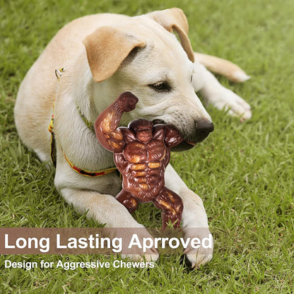 Indestructible Dog Toys for Aggressive Chewers, Extreme Tough Toys for Large Dogs, Real Beef Flavored, Dog Bone for Medium/Large Dogs Breed, Gifts for Dogs