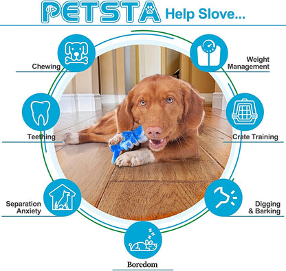 Indestructible Dog Toys for Aggressive Chewers, Extreme Tough Toys for Large Dogs, Real Beef Flavored, Dog Bone for Medium/Large Dogs Breed, Gifts for Dogs