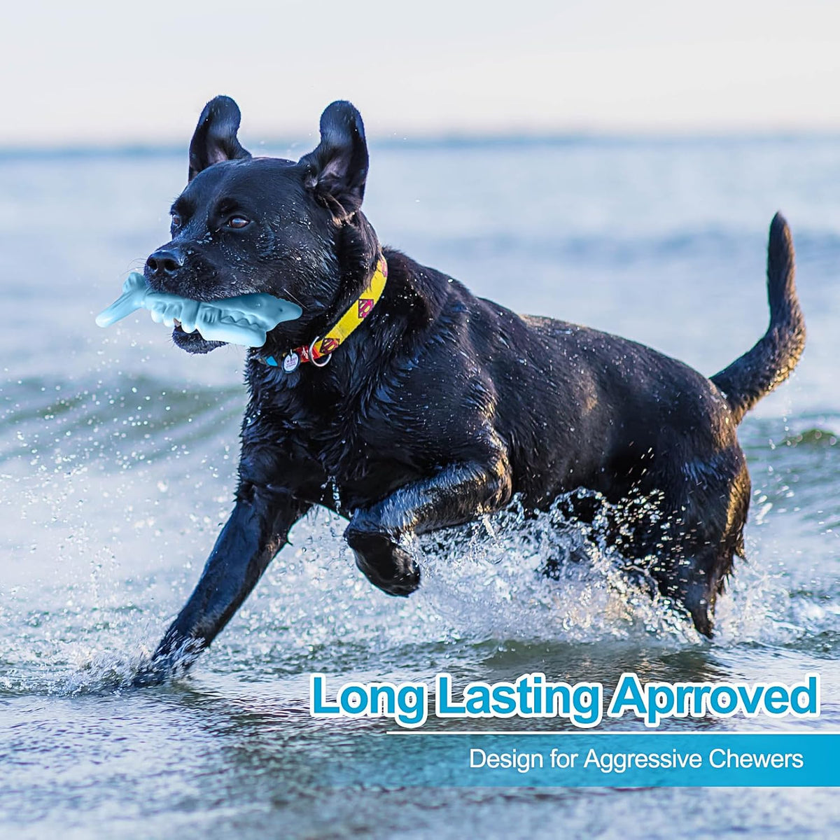 Indestructible Dog Toys for Aggressive Chewers, Extreme Tough Toys for Large Dogs, Real Beef Flavored, Dog Bone for Medium/Large Dogs Breed, Gifts for Dogs
