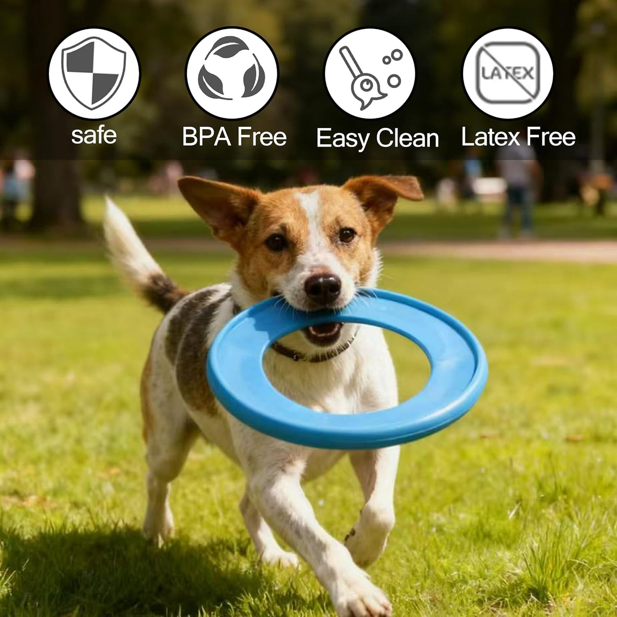Dog Flying Disc, 4 Pack Dog Toy Gift Set for Medium & Large Dogs