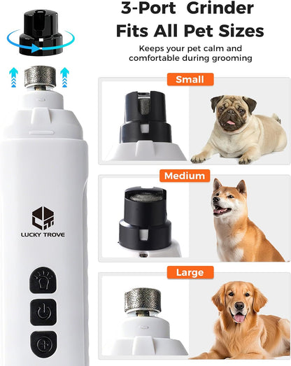 2026 New Silent Dog Nail Grinder, Brushless Motor Drive 40db Ultra-Quiet