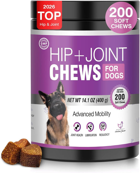 Joint Supplement for Dogs 200 ct, Glucosamine Chondroitin MSM for All Dogs