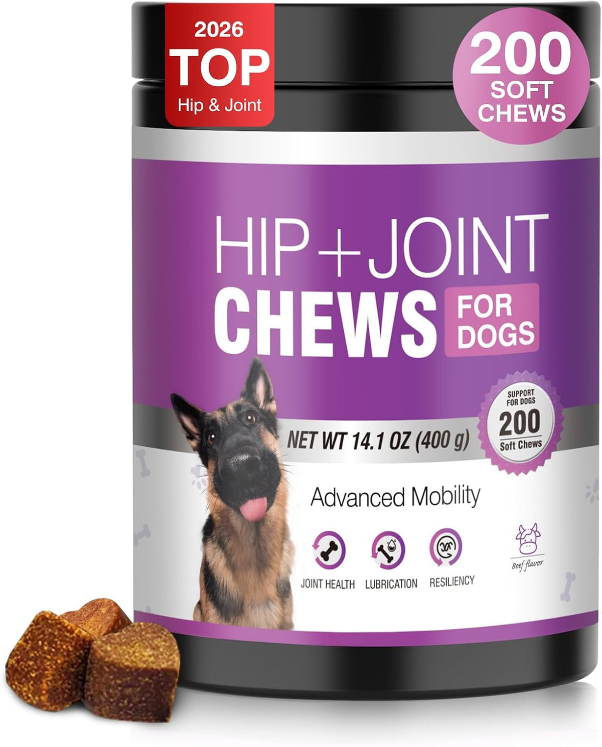 Joint Supplement for Dogs 200 ct, Glucosamine Chondroitin MSM for All Dogs