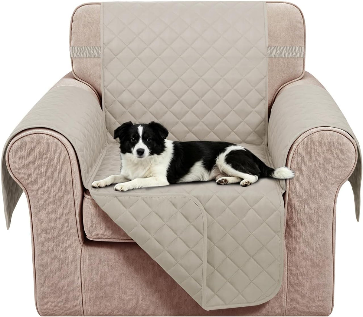 Reversible Sofa Cover for 3 Cushion, Chocolate/Beige