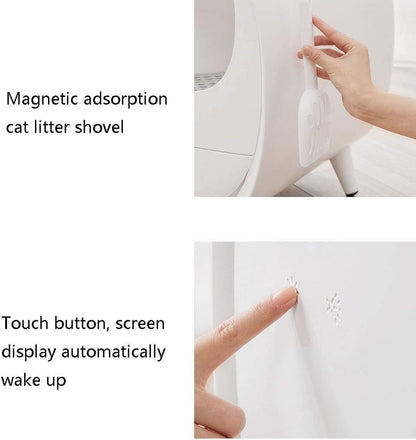 Dog Potty Training Toilet ﻿ Intelligent Deodorant Litter Box, Fully Enclosed Automatic Drawer Cat Toilet, Large Supplies Pan (Pink)(Blue)