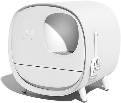 Dog Potty Training Toilet ﻿ Intelligent Deodorant Litter Box, Fully Enclosed Automatic Drawer Cat Toilet, Large Supplies Pan (Pink)(Blue)
