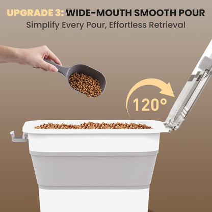 20-23 Lbs Dog Food Storage Container,Collapsible Dog Food Container