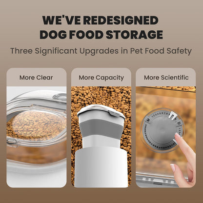 20-23 Lbs Dog Food Storage Container,Collapsible Dog Food Container