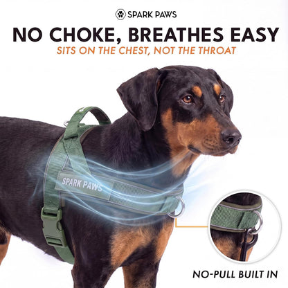 No Pull Front Clip Dog Harness - Easy On, Padded and Lightweight