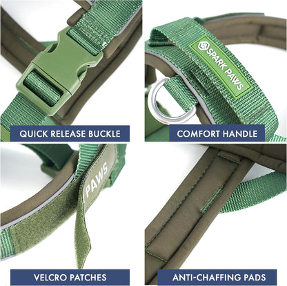 No Pull Front Clip Dog Harness - Easy On, Padded and Lightweight