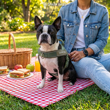 No Pull Front Clip Dog Harness - Easy On, Padded and Lightweight