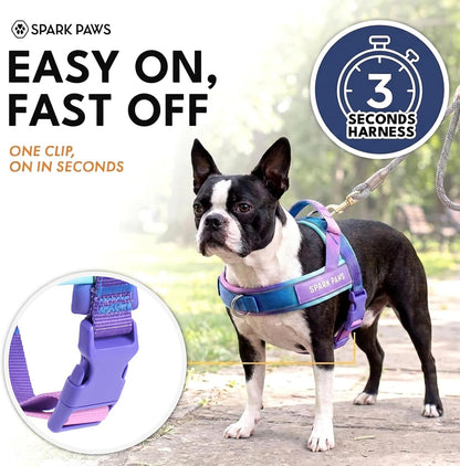 No Pull Front Clip Dog Harness - Easy On, Padded and Lightweight