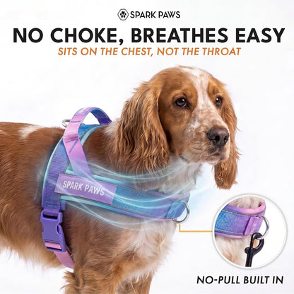 No Pull Front Clip Dog Harness - Easy On, Padded and Lightweight