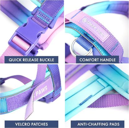 No Pull Front Clip Dog Harness - Easy On, Padded and Lightweight