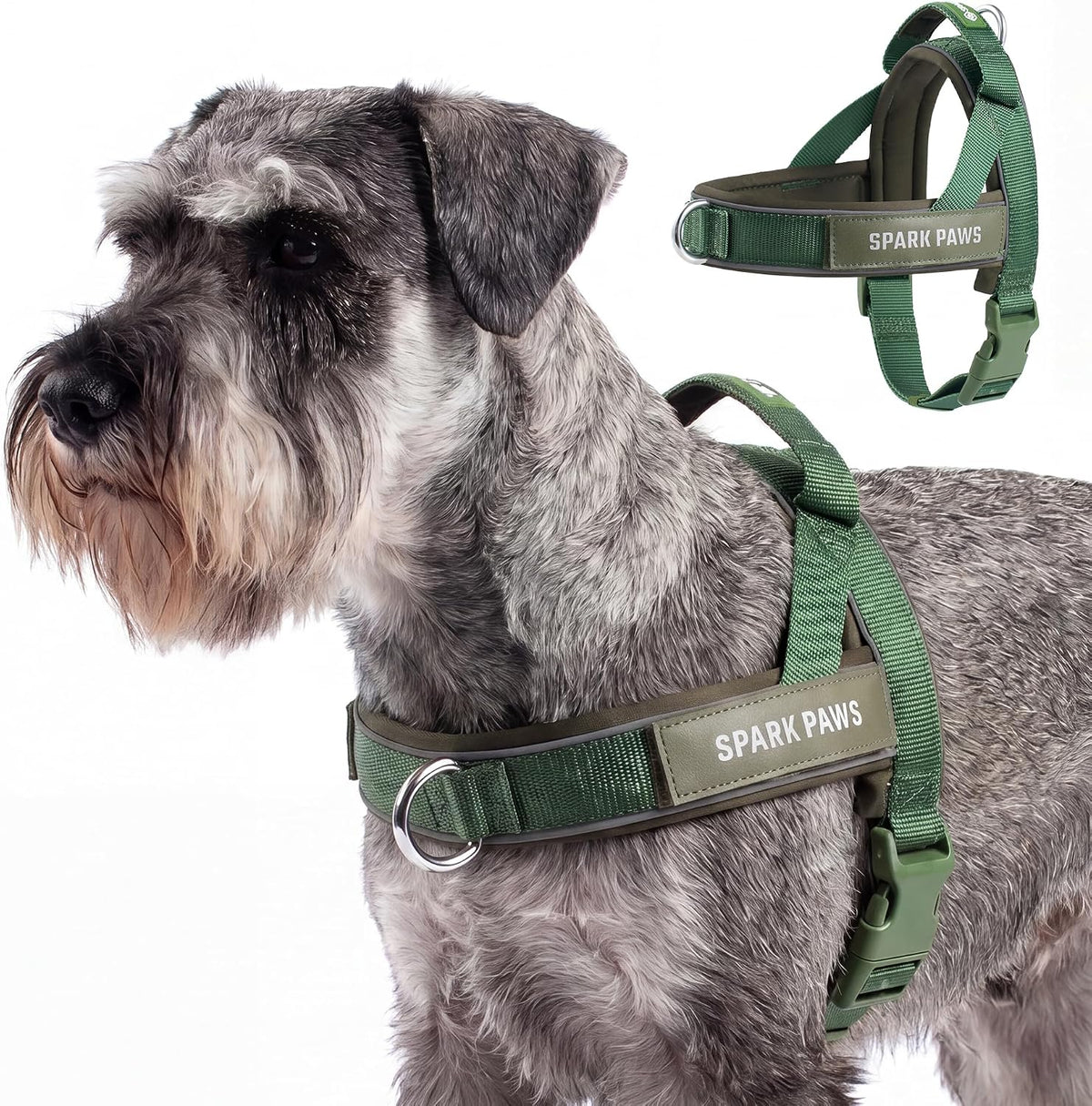 No Pull Front Clip Dog Harness - Easy On, Padded and Lightweight