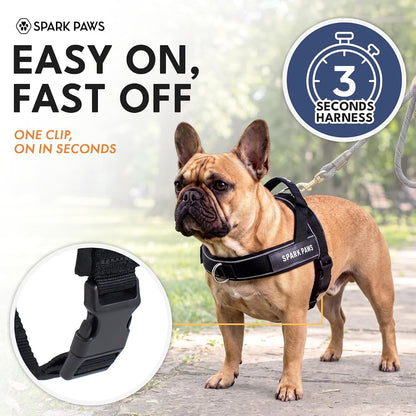 No Pull Front Clip Dog Harness - Easy On, Padded and Lightweight