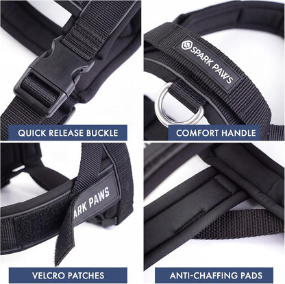 No Pull Front Clip Dog Harness - Easy On, Padded and Lightweight