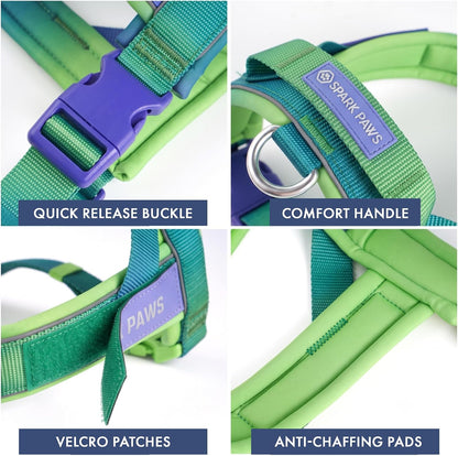 No Pull Front Clip Dog Harness - Easy On, Padded and Lightweight