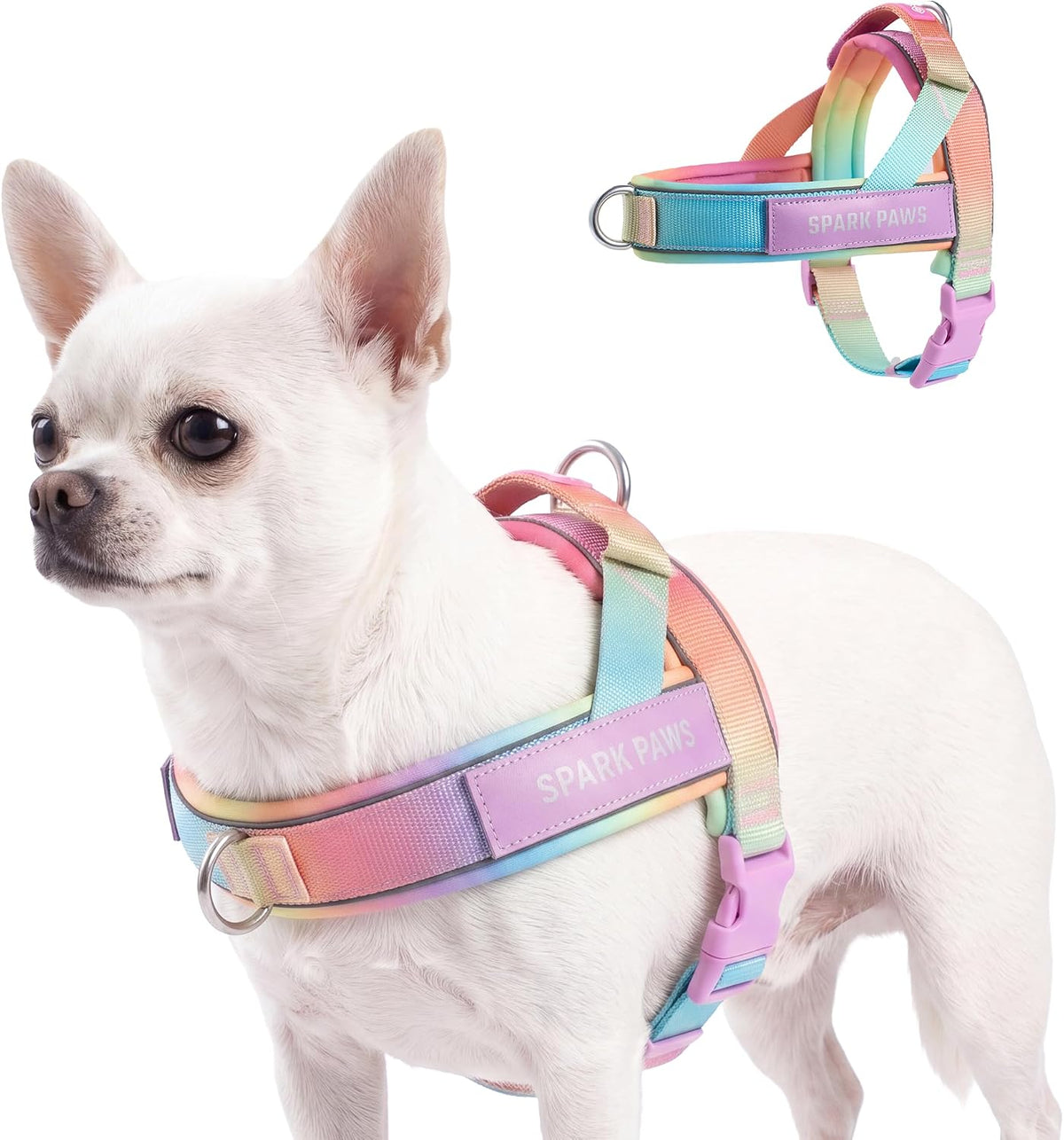 No Pull Front Clip Dog Harness - Easy On, Padded and Lightweight