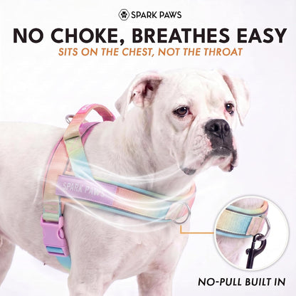 No Pull Front Clip Dog Harness - Easy On, Padded and Lightweight