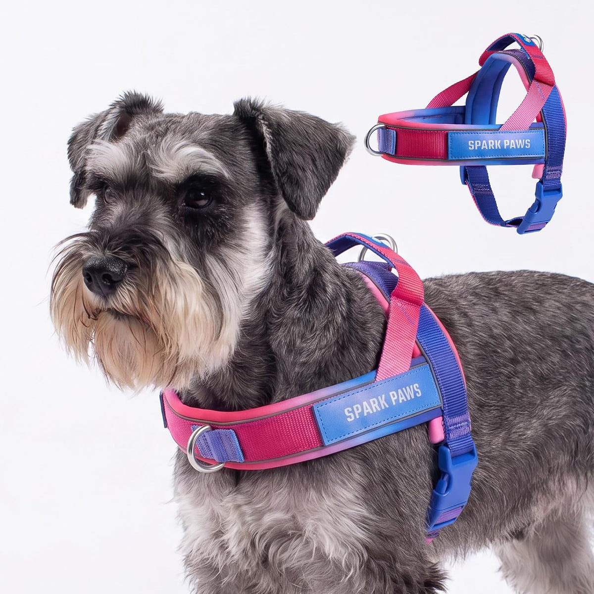 No Pull Front Clip Dog Harness - Easy On, Padded and Lightweight
