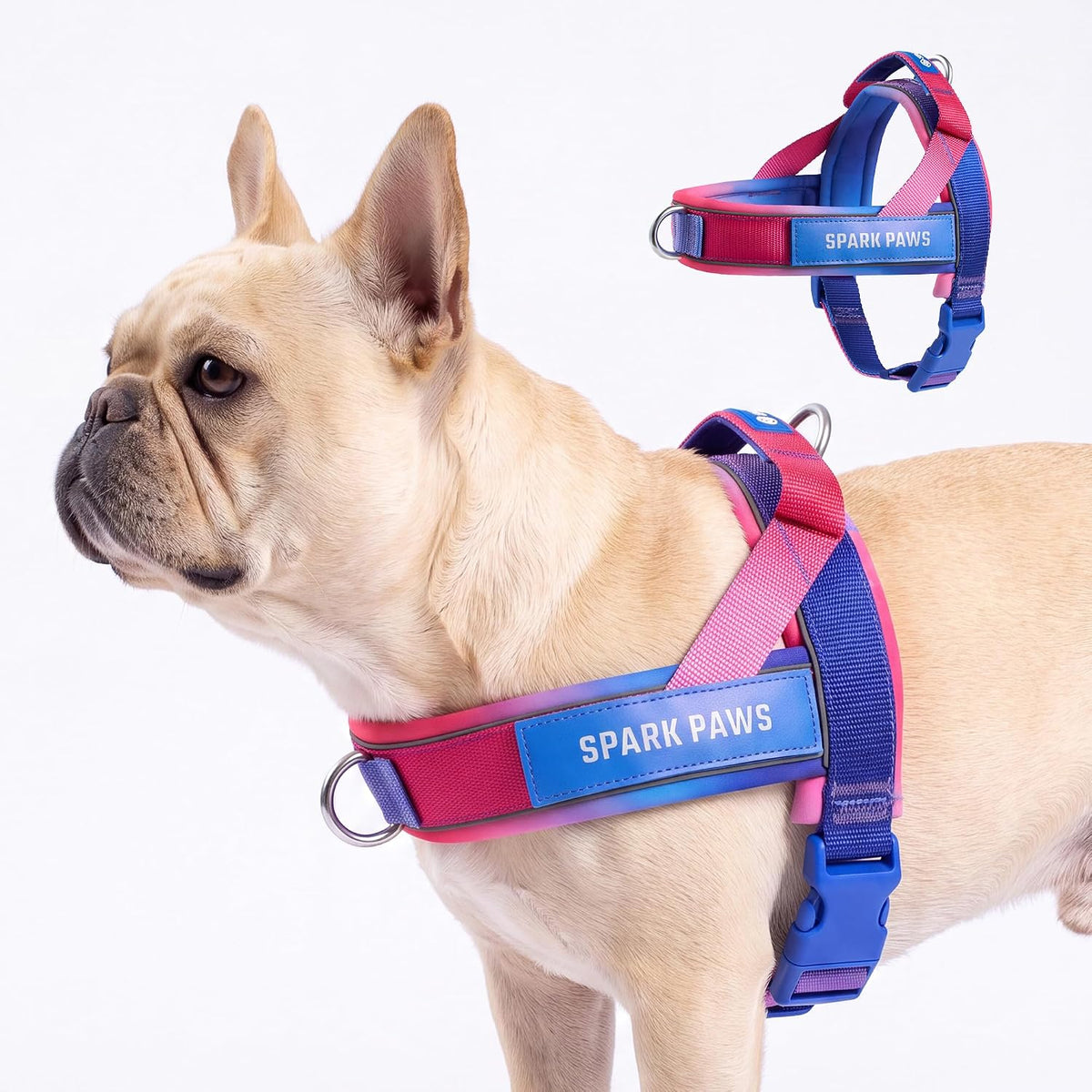 No Pull Front Clip Dog Harness - Easy On, Padded and Lightweight