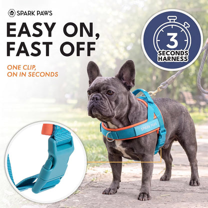 No Pull Front Clip Dog Harness - Easy On, Padded and Lightweight