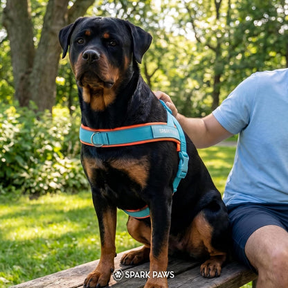 No Pull Front Clip Dog Harness - Easy On, Padded and Lightweight