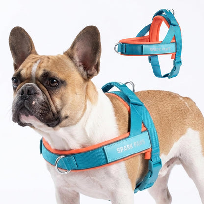 No Pull Front Clip Dog Harness - Easy On, Padded and Lightweight